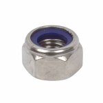 1"BSW A2 ST/ST Nyloc Nut
