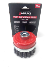 Abracs 70mm x M14 Twist Knot Wire Cup Brush