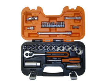 Bahco S330 Socket Set of 34 Imperial 1/4in & 3/8in Drive