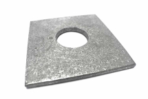 M16 X 50 X 3 Square Plate Washer Galvanised  (Round Hole)