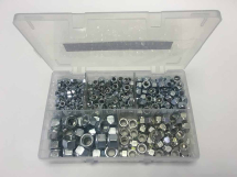 GRF0024 Assorted UNC Nylon Insert Nuts 3/16inch-1/2inch (340 Pieces)