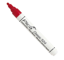 Pica 524/40 Pica Paint Marker Red Round Tip 2-4mm
