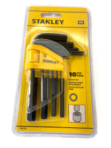 Stanley Hexagon Key Set of 10 Metric (1.5-10mm) Stanley Hexagon Key Set of 10 Metric (1.5-10mm)