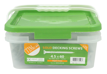 TIMco 4.5 x 60 Solo Decking Screw PZ2 - Green Tub Of 1000