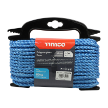 TIMco 6mm x 20m Blue Poly Rope - Winder