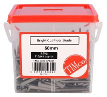 TIMco 50mm Cut Flooring Brad - Bright 2.5kg Tub