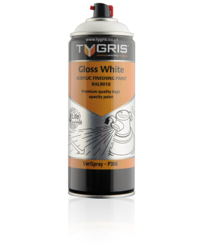 Tygris P306 Gloss White Paint - RAL9010 Varispray 400ml