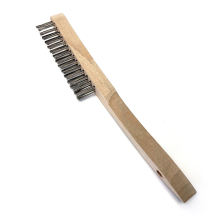 Abracs 2 Row Wooden Handled Wire Brush