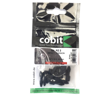 Cobit PZ2 x 25mm Torsion Impact S/Driver Bits Pack Of 10 Cobit PZ2 x 25mm Torsion Impact S/Driver Bits Pack Of 10