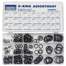 Draper 56377 225 Piece Assorted O Ring Kit