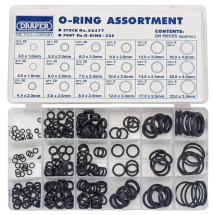 Draper 56377 225 Piece Assorted O Ring Kit Draper 56377 225 Piece Assorted O Ring Kit
