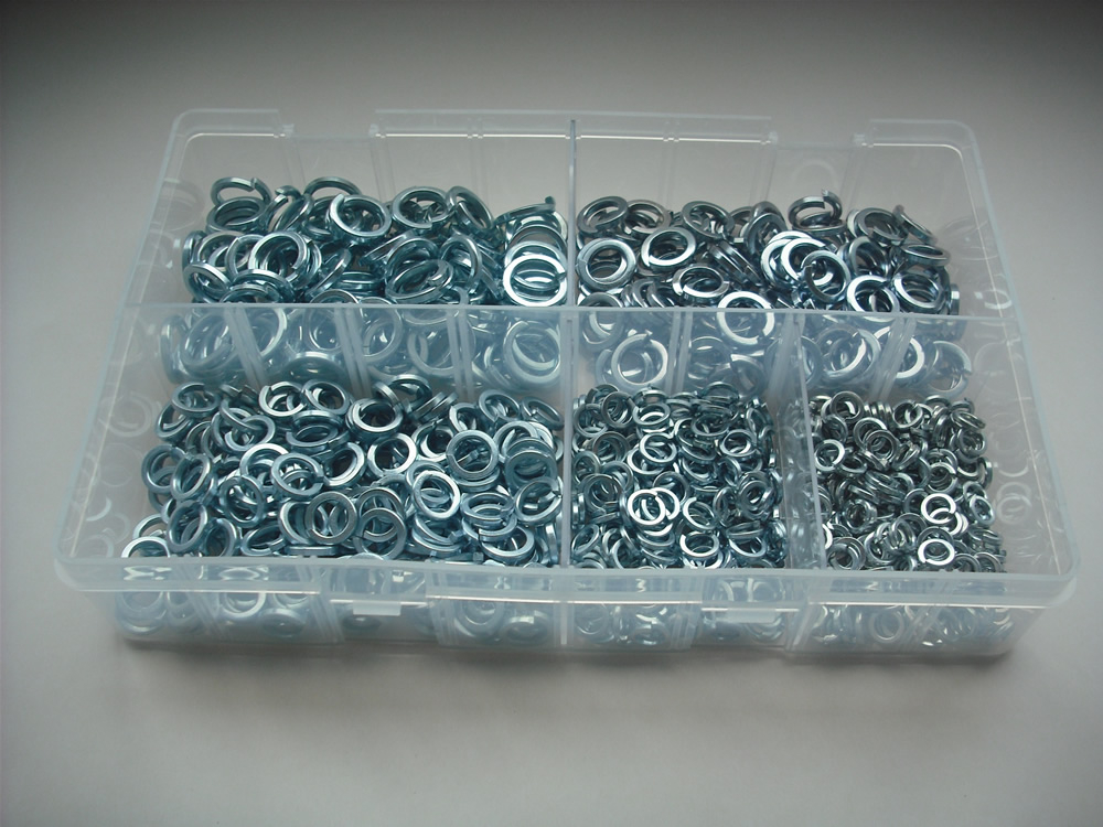 G.R Fasteners GRF0044 Assorted M5-M12 A2 Stainless Steel Spring Washers Kit 