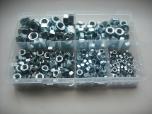 Assorted Kit Of Hex Full Nuts M5-M12 Zinc Plated
