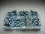 GRF0030 Assorted M6 Hex Sets, Nuts & Washers Kit Zinc GRF0030 Assorted M6 Hex Sets, Nuts & Washers Kit Zinc