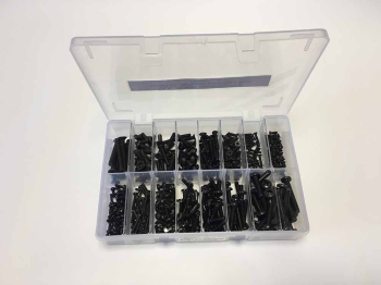 GRF0047 Assorted M3-M6 Zinc Plated & Black Machine Screws GRF0047 Assorted M3-M6 Zinc Plated & Black Machine Screws