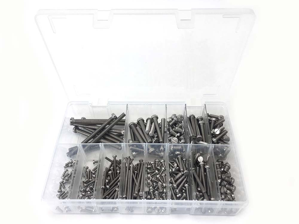 G.R Fasteners GRF0039 Assorted M3-M6 Cheese Head Screws BZP 400 Piece Kit 