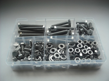 GRF0067 Assorted M8 Hex Sets, Nuts & Washers Stainless Steel Kit