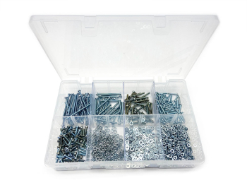 GRF0078 Assorted M3 Cheese Head Machine Screws, Nuts And Washers