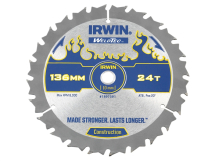 Irwin Weldtec Cordless Circular Saw Blade 136 x 10mm x 24T