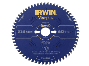 Irwin Marples Circular Saw Blade 216 x 30mm x 60T ATB/Neg M
