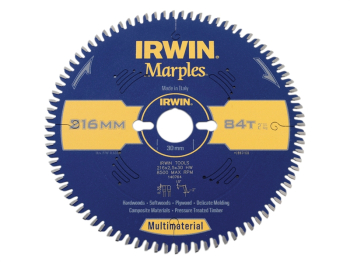 Irwin Marples Circular Saw Blade 216 x 30mm x 84T TCG/Neg