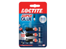 Loctite Super Glue Mini Trio Tube 3 x 1g