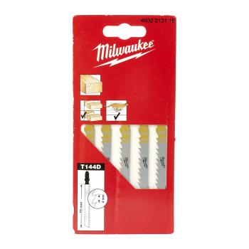 Milwaukee Jigsaw Blade 75 x 4mm T144D -5pcs Milwaukee Jigsaw Blade 75 x 4mm T144D -5pcs
