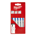 Milwaukee T118B Jigsaw Blades Metal Pack of 5 Milwaukee T118B Jigsaw Blades Metal Pack of 5