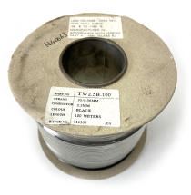 Automotive Wire 35/0.3 Black Thin Wall 100 Metres