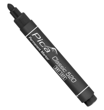 Pica 520/46 Black Permanent Marker Pen Bullet Tip