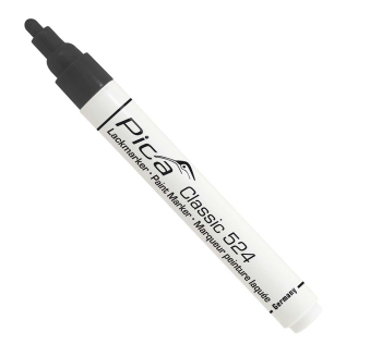 Pica 524/46 Pica Paint Marker Black Round Tip 2-4mm