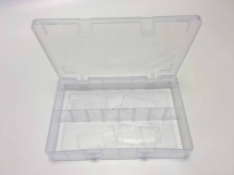 Clear Empty Assorted case With 8 Dividers