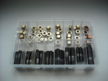 Assorted Manifold Nuts/Studs Brass Metric/Imperial Assorted Manifold Nuts/Studs Brass Metric/Imperial