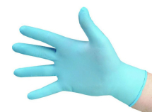 Onhand Plus Blue Disposable Nitrile Gloves Medium (100)