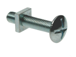 TIMco M8 x 200 Roofing Bolts & Square Nuts BZP Box of 50 TIMco M8 x 200 Roofing Bolts & Square Nuts BZP Box of 50