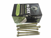 TIMco 6.7 x 200 Index Timber Screw Hex - GRN Box Of 50