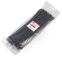 TIMco 4.8 x 200 Cable Tie - Black Bag Of 100