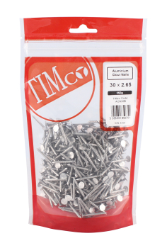 TIMco 30 x 2.65 Clout Nails - Aluminium 250g Bag