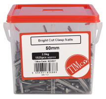TIMco 50mm Cut Clasp Nail - Bright 2.5kg Tub