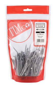 TIMco 40 x 2.36 Round Lost Head Nail - Bright 1kg Bag TIMco 40 x 2.36 Round Lost Head Nail - Bright 1kg Bag