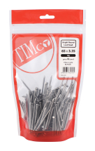 TIMco 65 x 3.35 Round Lost Head Nail - Bright 1kg Bag