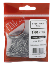 TIMco 1.6 x 25 Panel Pin - Bright 200g Bag