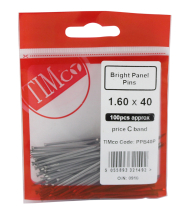 TIMco 1.6 x 40 Panel Pin - Bright 200g Bag