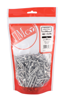 TIMco 40 x 3.75 Square Twist Nail - Galvanised 1kg Bag