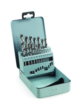 TIMco 19pcs HSS-G Bit Set 1-10mm M2 TIMco 19pcs HSS-G Bit Set 1-10mm M2