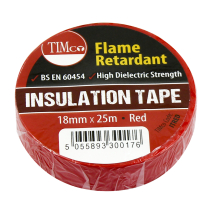 TIMco 25m x 18mm PVC Insulation Tape - Red Pack Of 10