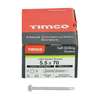 TIMco 5.5 x 70 Hex Head Self Drilling Screws Box Of 100