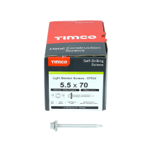 TIMco 5.5 x 70 Hex head Self Drilling Screws Box Of 100