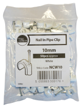 TIMco 10mm Nail In Pipe Clip Bag Of 50