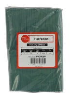 TIMco 100mm x 28mm x 1mm Flat Packers - Green Bag Of 200